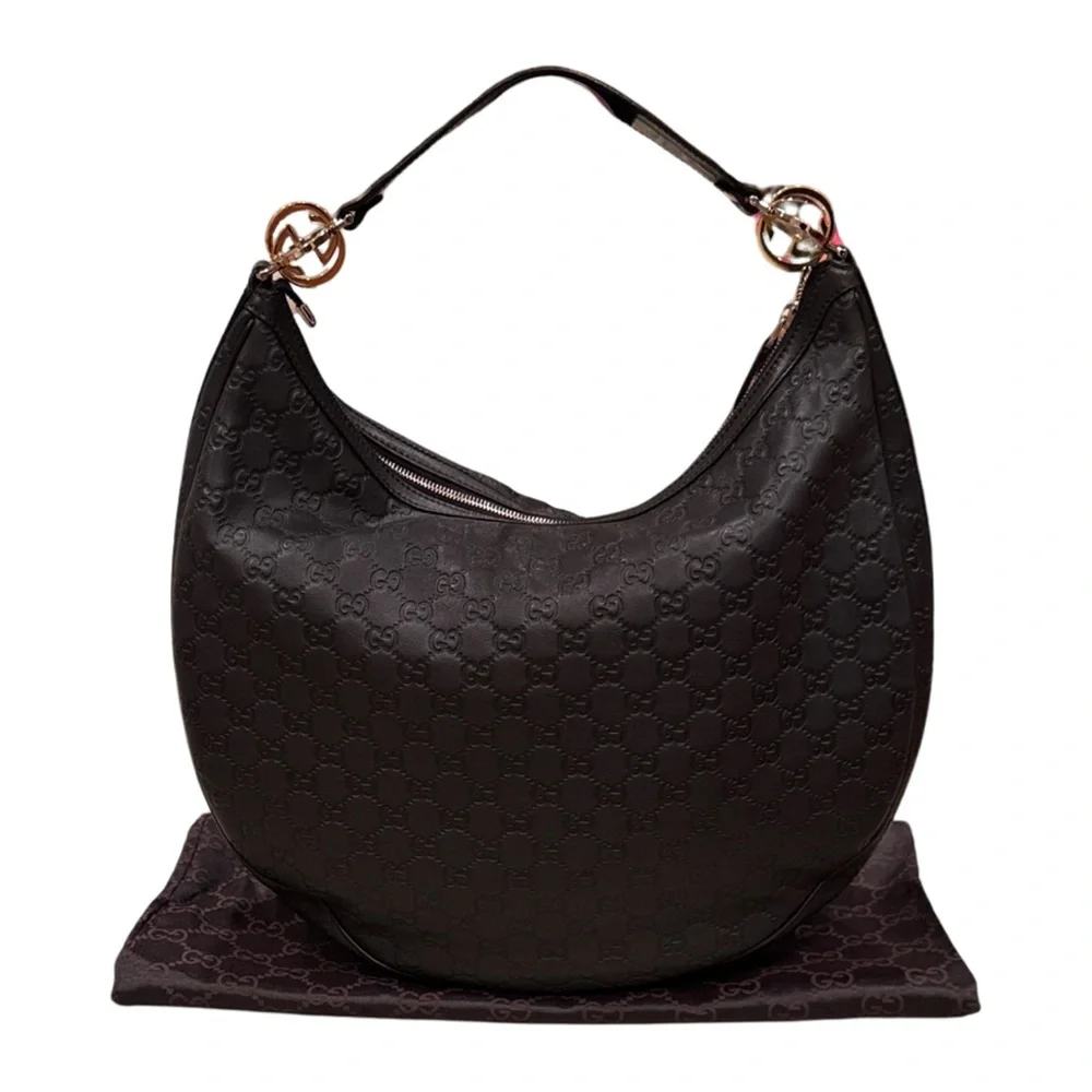 GUCCI Guccissima GG Twin Hobo